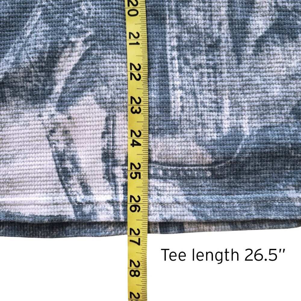 Oversized Boxy Denim Printed Waffle Tee Shirt & Shorts Set Track Suit Size XL - Picture 8 of 16